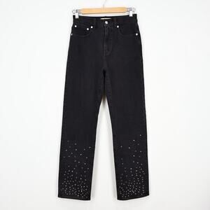 Madewell Limited-Edition Drop The Rhinestone '90s Straight Jean Belmere Wash 25
